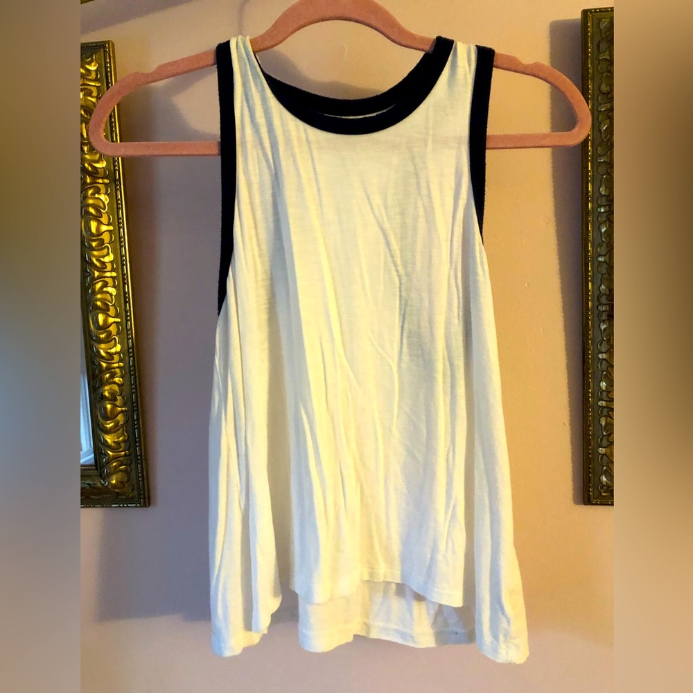 Cute American Eagle blue and white tank top